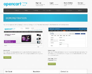 Opencart Webseite